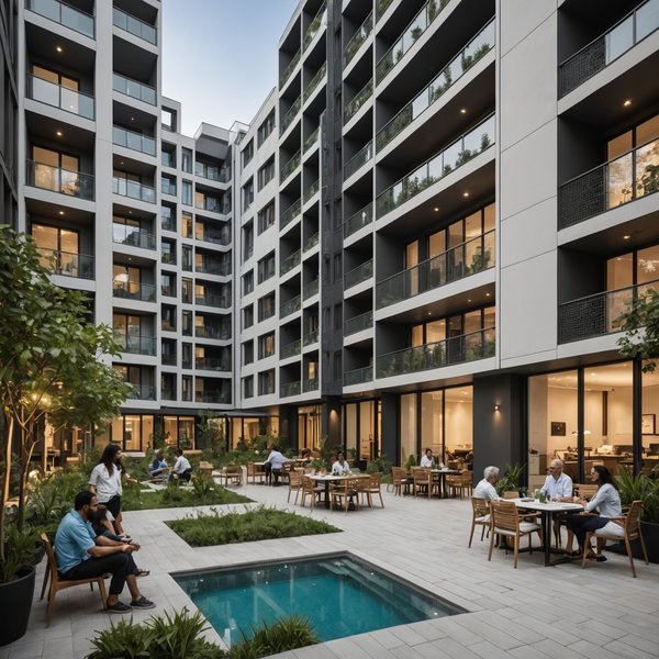 Wie kann man durch die Einrichtung von Gemeinschaftsbereichen den Wert von Wohnanlagen steigern?