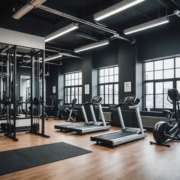 Welche Maßnahmen helfen, die Luftqualität in einem hausinternen Fitnessstudio zu verbessern?