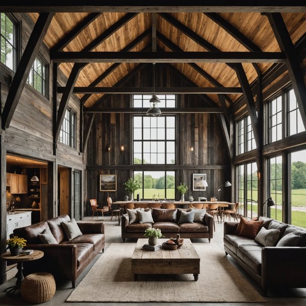 Wie kann man eine alte Scheune in einen modernen Wohnraum umwandeln?